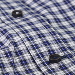 Purple Mini Plaid Dress Shirt