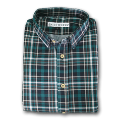 Green Plaid Casual Shirt