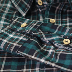 Green Plaid Casual Shirt