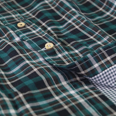 Green Plaid Casual Shirt