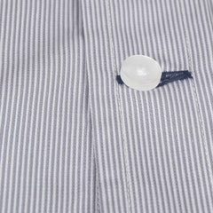 Silver Pique Stripe Dress Shirt