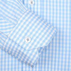 Blue Gingham Dress Shirt