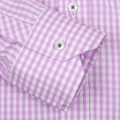 Violet Gingham Dress Shirt