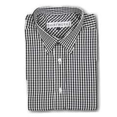 Black Gingham Dress Shirt