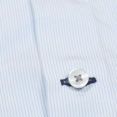 Sky Blue Mini Stripe Poplin Dress Shirt