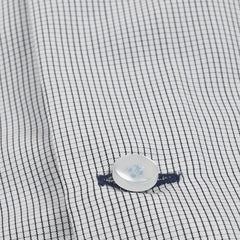 Black Mini Checks Poplin Dress Shirt