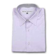 Purple Twill with Contrast Cuff Buttonhole Dress Shirt