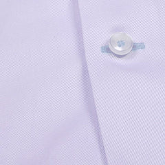 Purple Twill with Contrast Cuff Buttonhole Dress Shirt