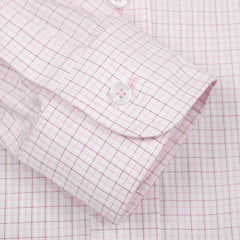 Pink Brown Tattersall Dress Shirt