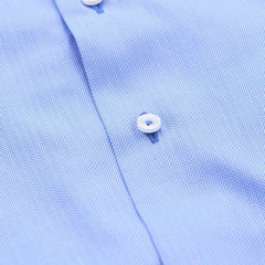 Blue Herringbone Dress Shirt