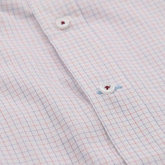 Navy Red Tattersall Dress Shirt