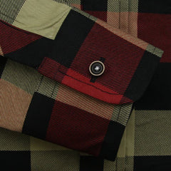 Mega Black Khaki Print Check Dress Shirt